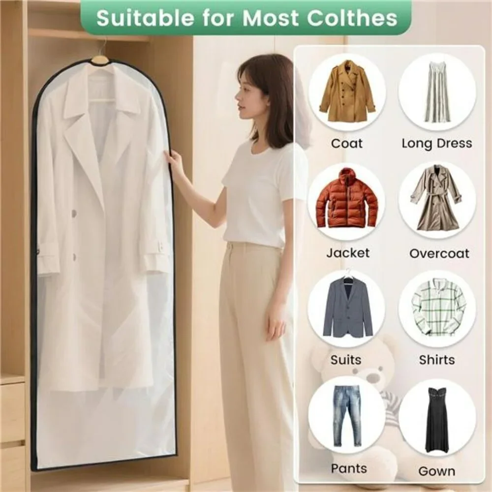 Garment Bags for Hanging Clothes 6 Pack Closet Storage Dress Suit Travel Covers